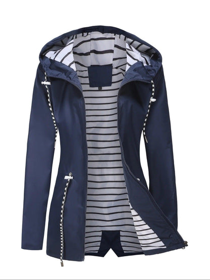 Veste longue imperméable pour l'extérieur