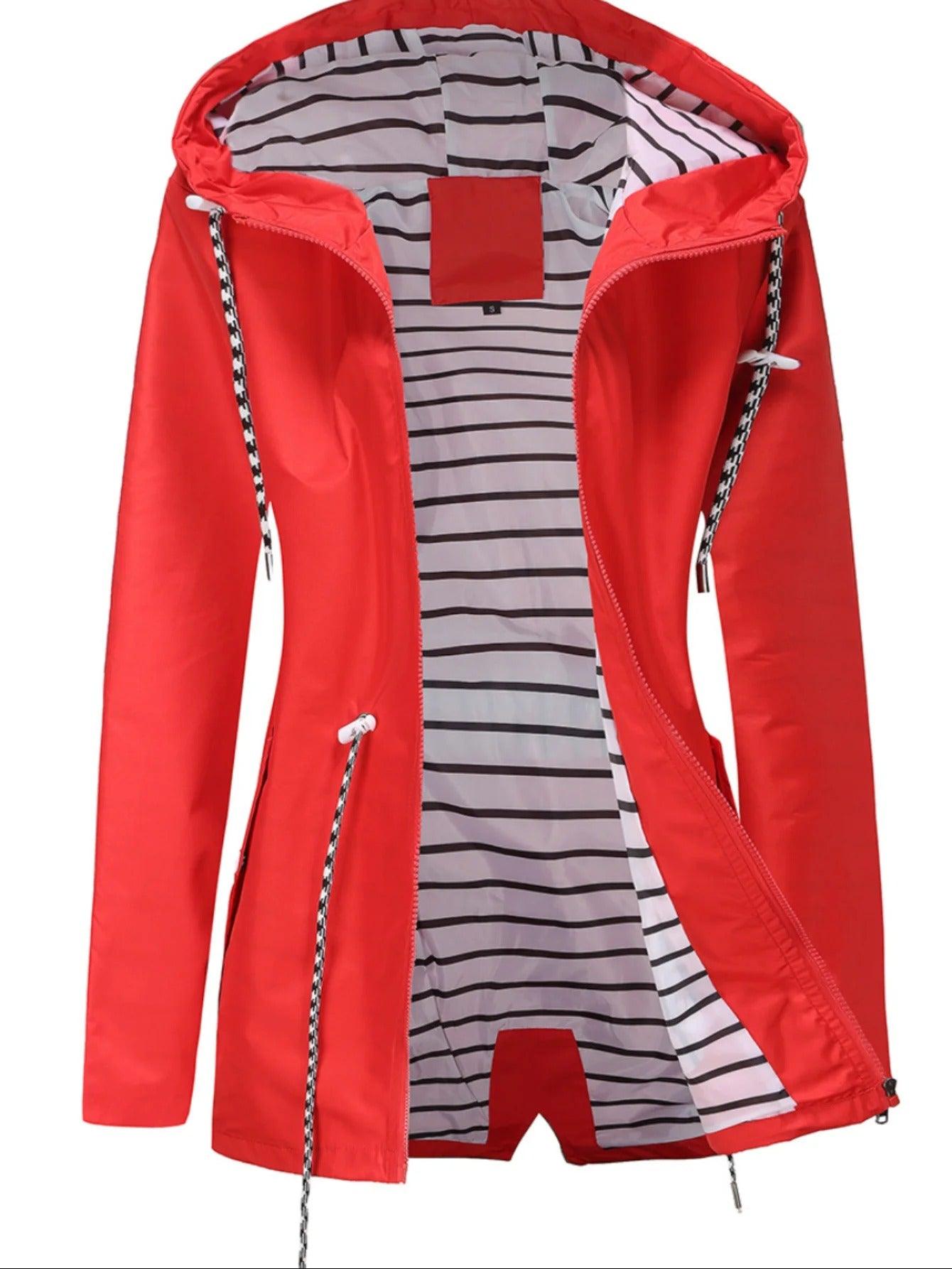 Veste longue imperméable pour l'extérieur