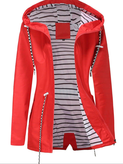 Veste longue imperméable pour l'extérieur