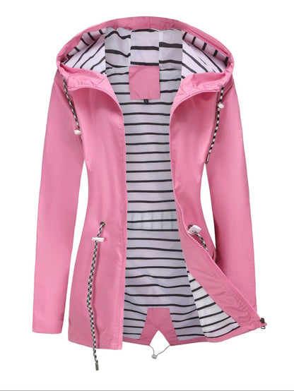 Veste longue imperméable pour l'extérieur