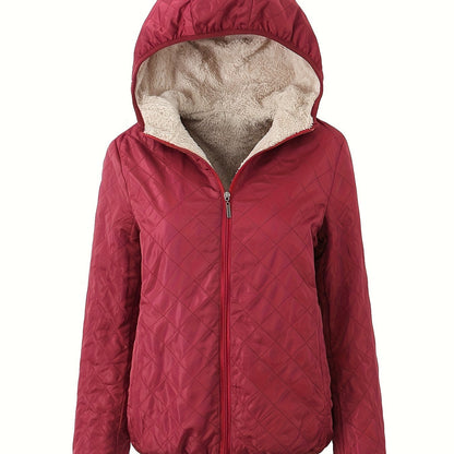 Veste d'hiver chaude rembourrée avec capuche