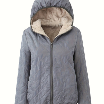 Veste d'hiver chaude rembourrée avec capuche