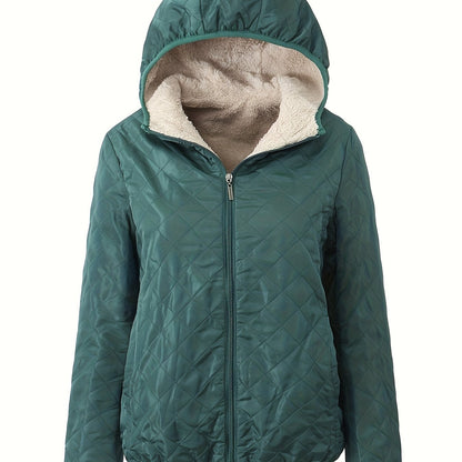 Veste d'hiver chaude rembourrée avec capuche