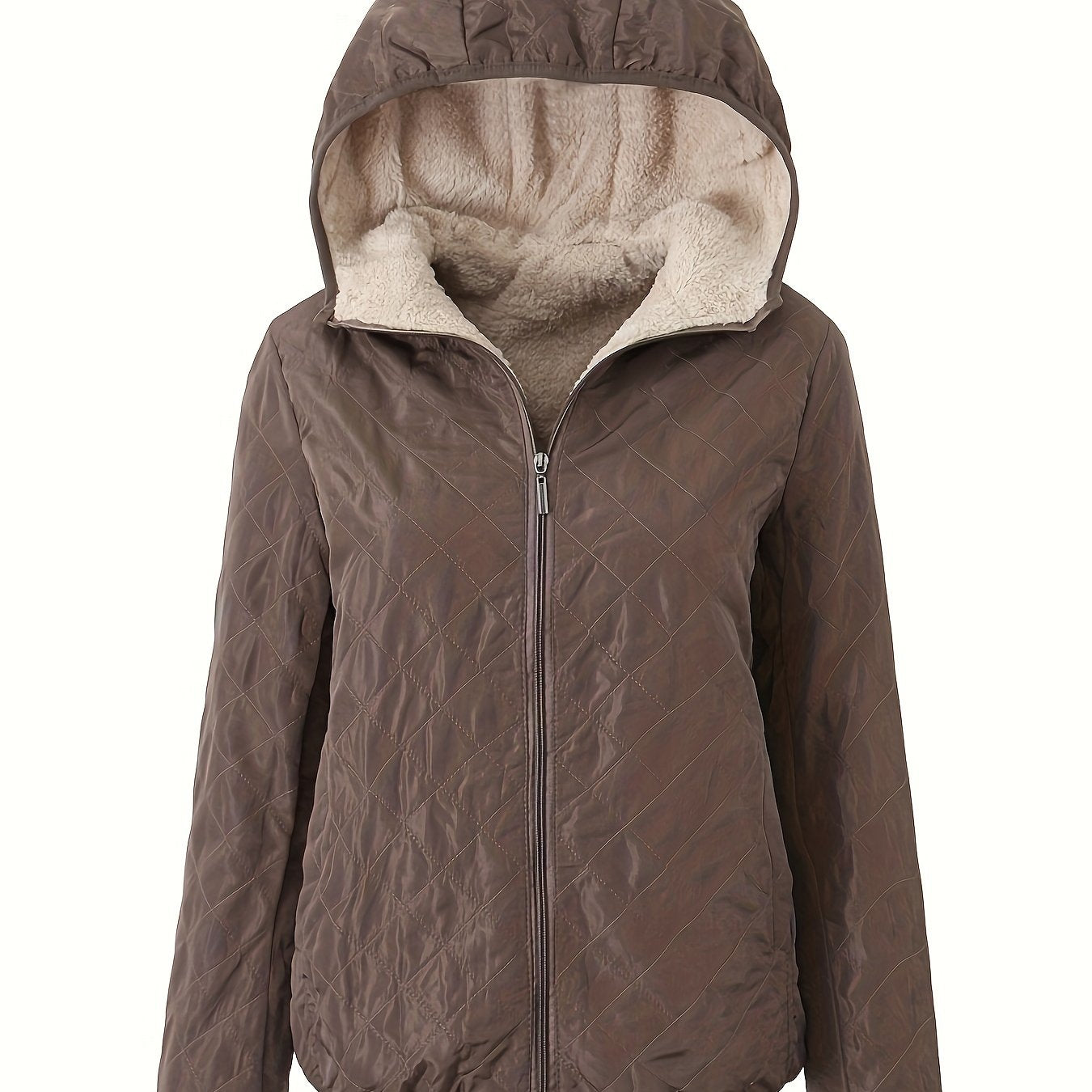 Veste d'hiver chaude rembourrée avec capuche