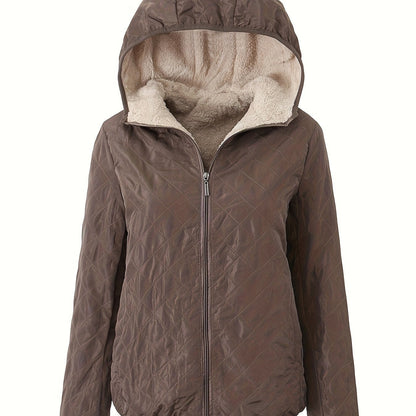 Veste d'hiver chaude rembourrée avec capuche