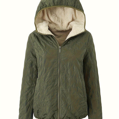 Veste d'hiver chaude rembourrée avec capuche