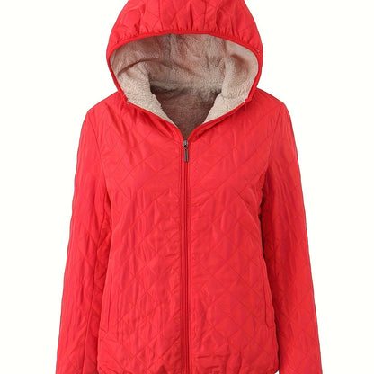Veste d'hiver chaude rembourrée avec capuche