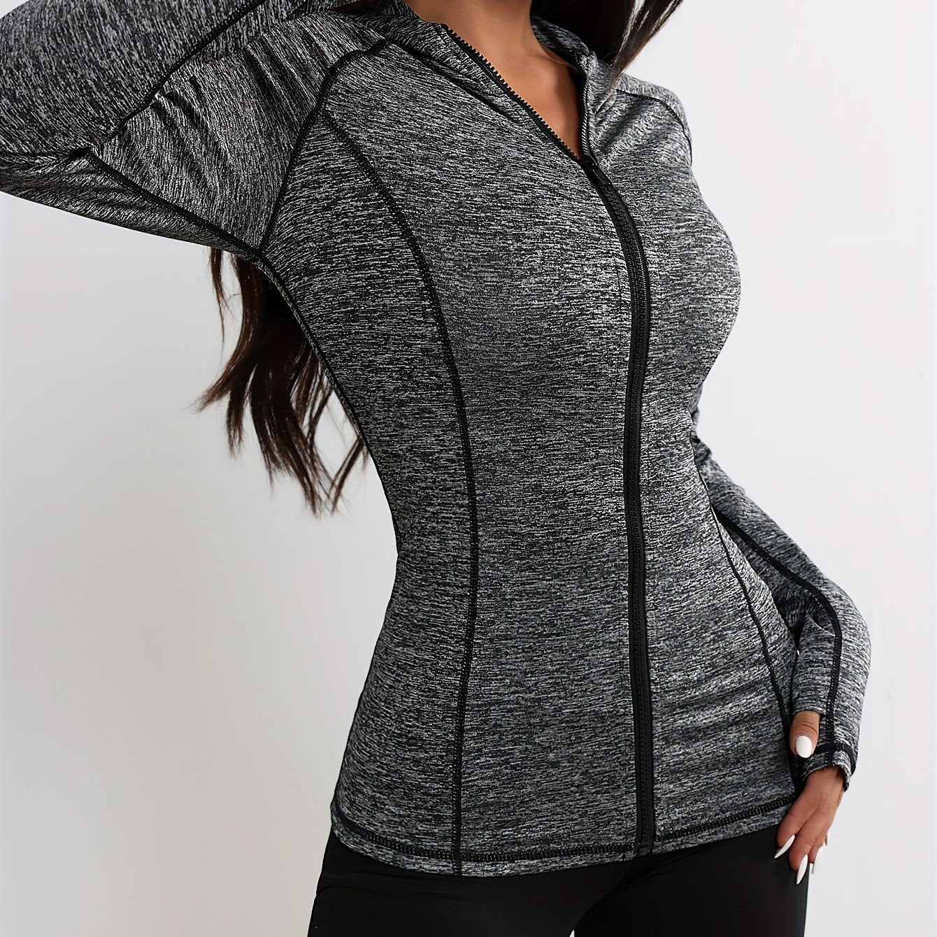 Veste sportive à capuche avec rayures contrastantes