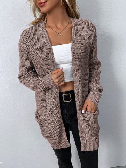 Gilet long élégant pour femme Col en V