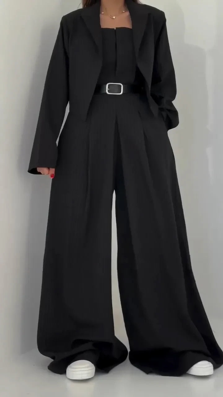 Ensemble léger veste et short femme pour l'été