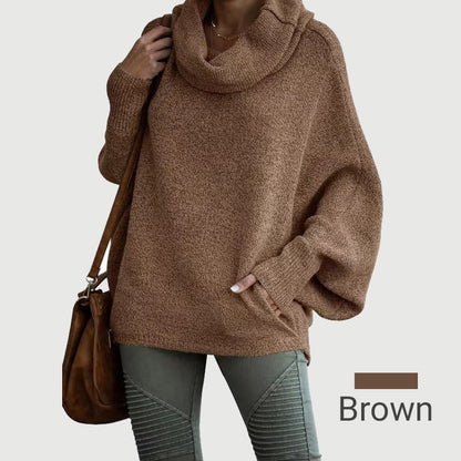 Pull douillet coupe chauve-souris avec poches