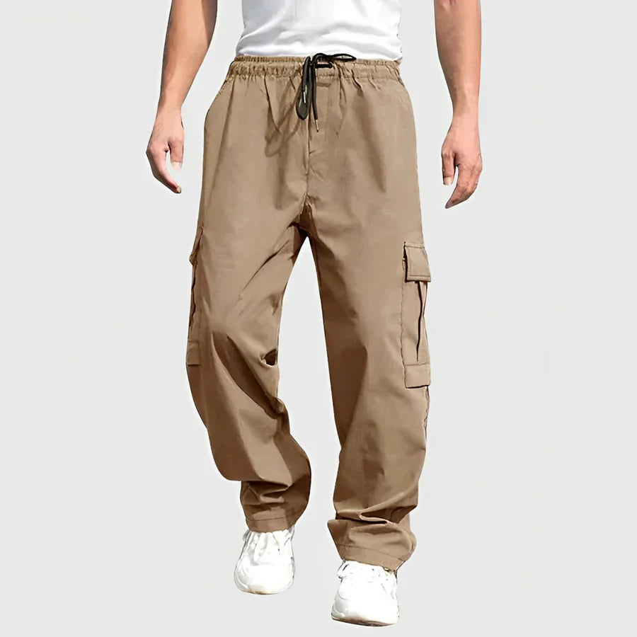 Pantalon cargo confortable avec cordon de serrage