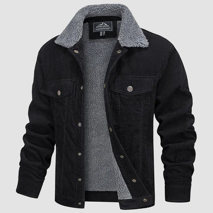 Veste en velours côtelé homme Chaude Confortable