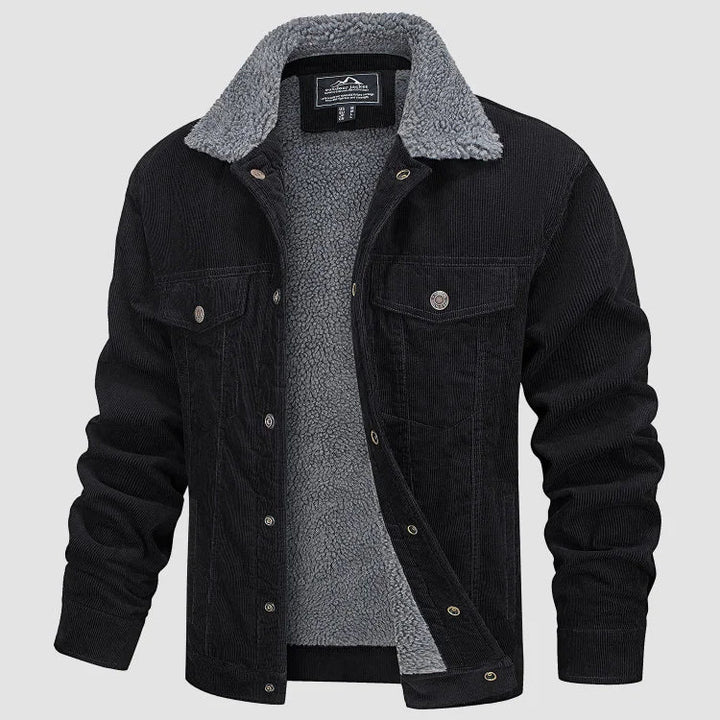 Veste en velours côtelé homme Chaude Confortable