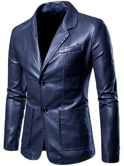 Herren Jacke Knöpfe Elegant Schnitt - IdealeKleiden