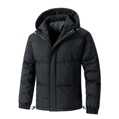 Veste d'hiver chaude pour homme avec capuche