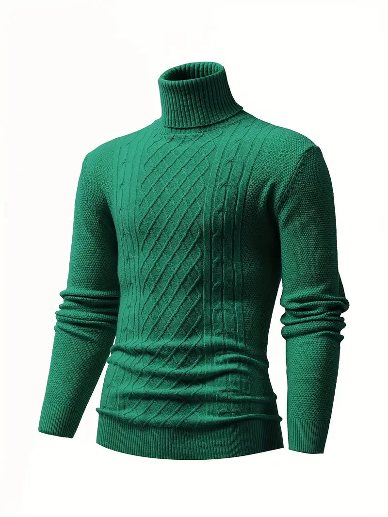 Pull roulé décontracté homme