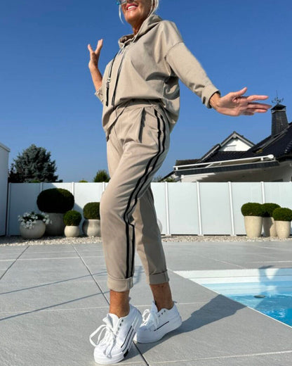 Survêtement de sport pour femme Sweat à capuche et pantalon