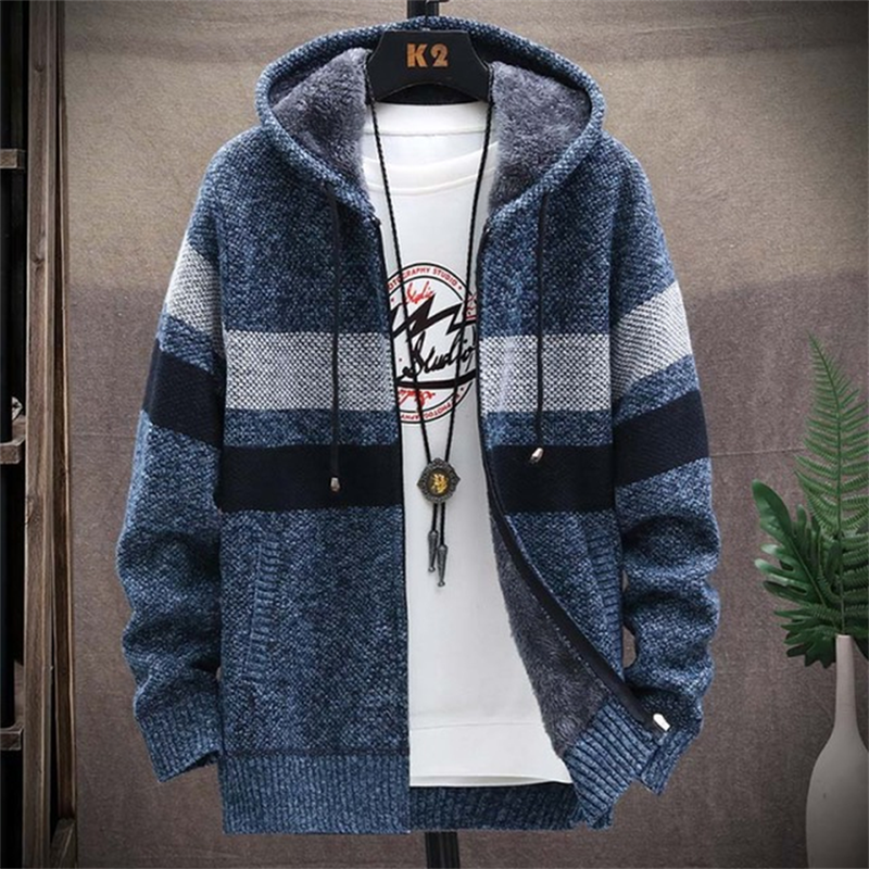 Sweat à capuche pour hommes chaud et hivernal