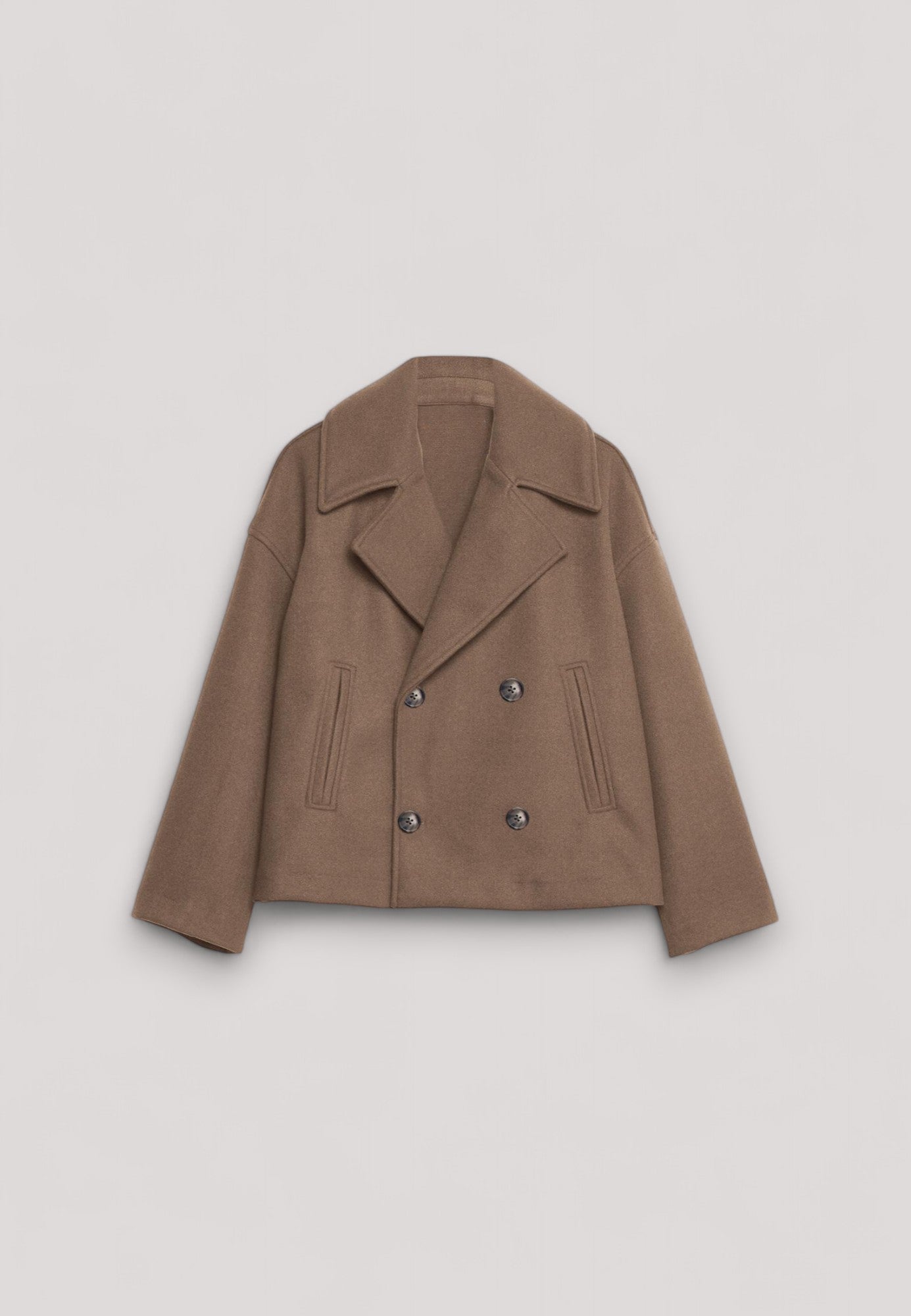 Manteau d'hiver élégant pour femme, coupe courte classique