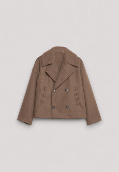 Manteau d'hiver élégant pour femme, coupe courte classique