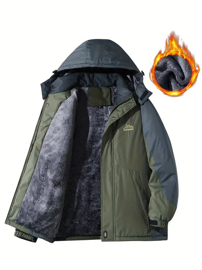 Veste d'hiver chaude pour homme imperméable isolée
