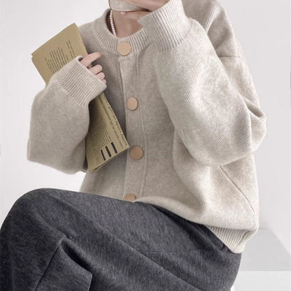 Gilet en maille boutonné pour femme