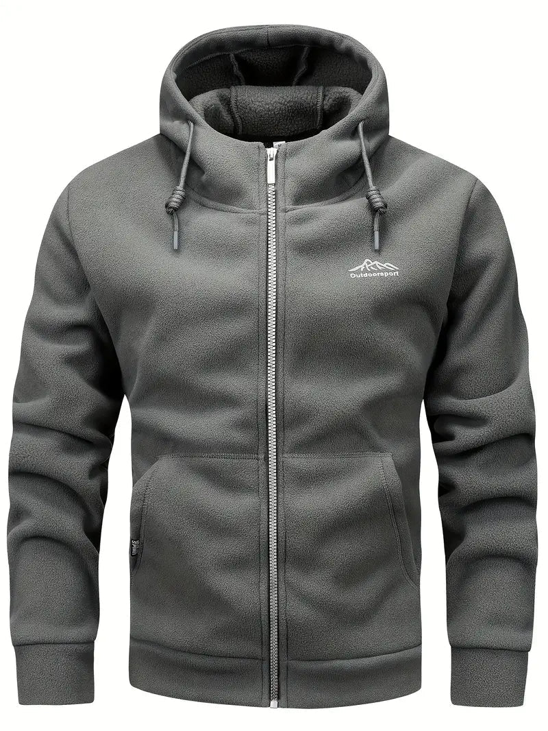 Veste polaire homme chaude à capuche