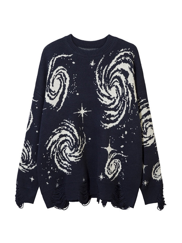 Sweat-shirt vintage d'aspect vieilli style déchiré