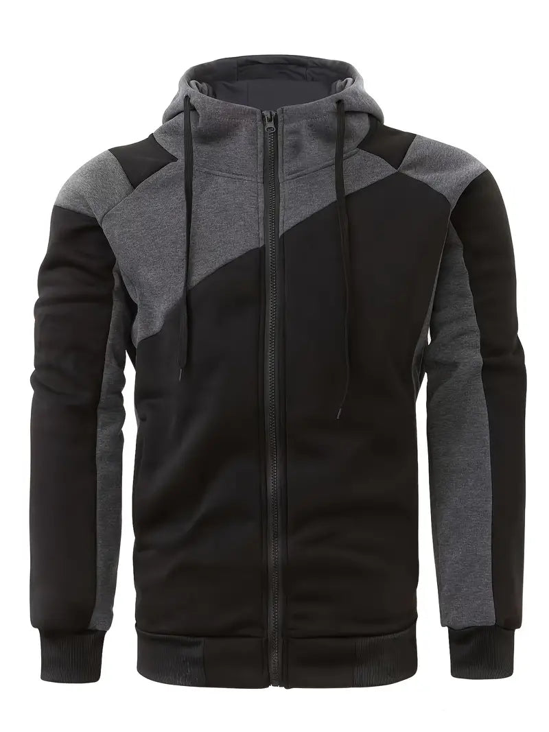 Sweat à capuche homme style color block