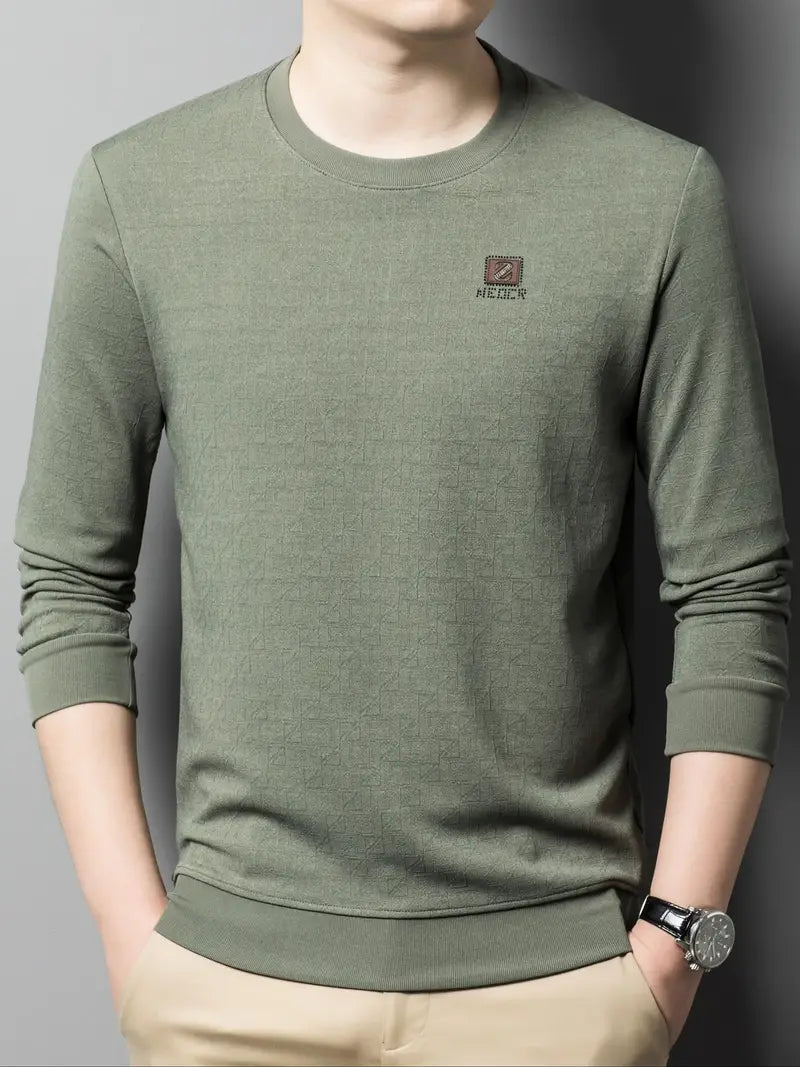 Pull décontracté col rond homme
