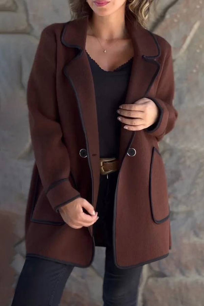 Veste élégante pour homme, double face, en laine