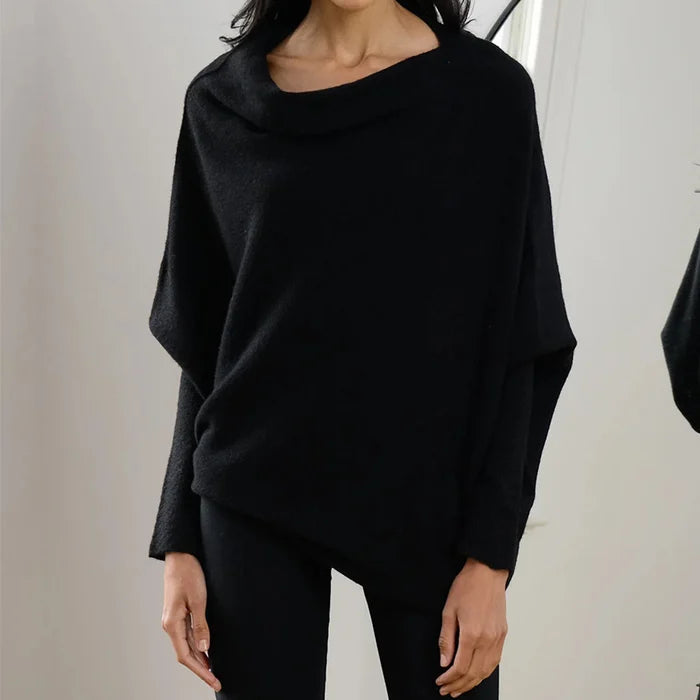 Veste asymétrique en molleton style épaules dénudées
