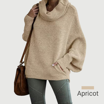 Pull douillet coupe chauve-souris avec poches