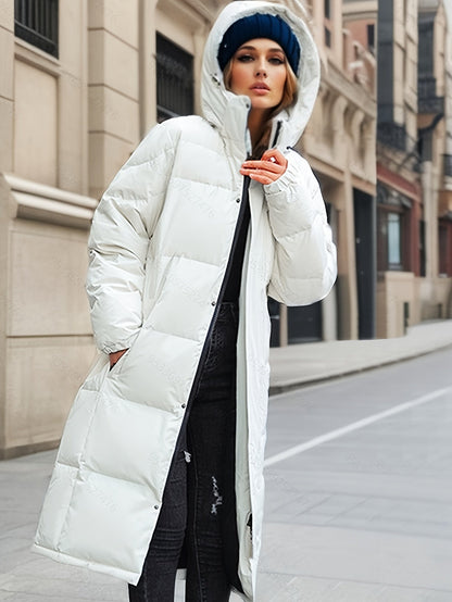 Manteau d'hiver femme long élégant doudoune