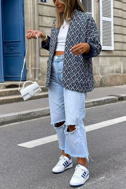 Veste d'été légère en coton décontractée