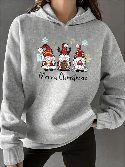Pull de Noël Capuche Coton Festif
