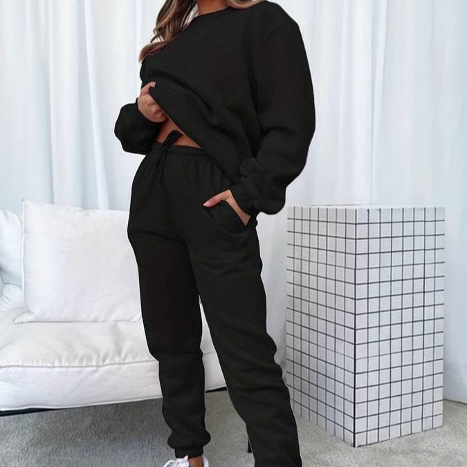 Damen Jogginganzug Set Bequem Sportlich - IdealeKleiden