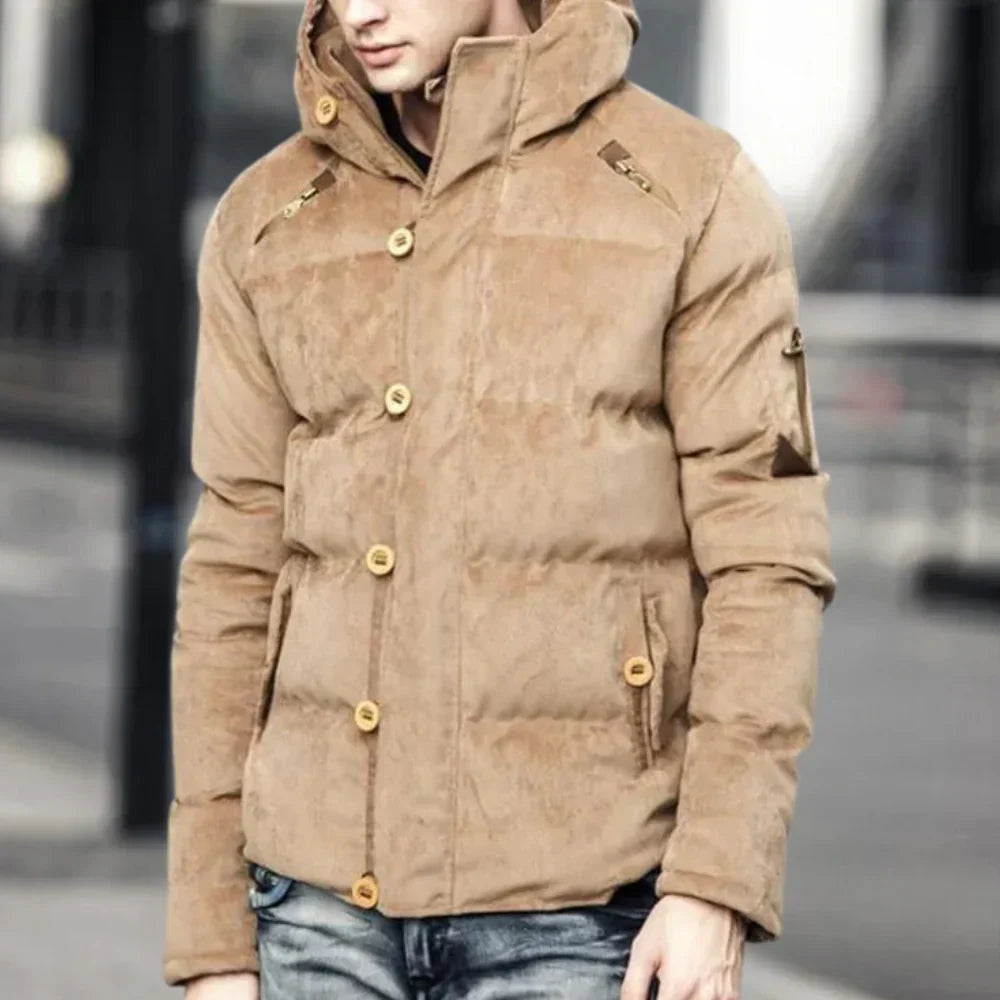 Veste à capuche élégante pour homme, design moderne