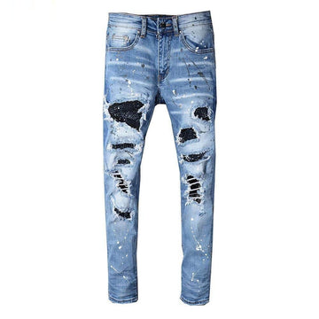 Strass Jeans Frauen Modisch - IdealeKleiden