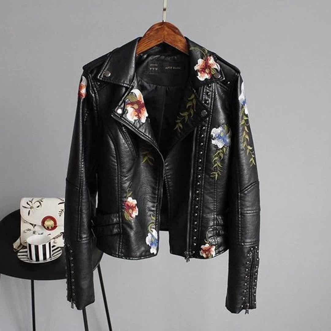Frauenjacke Blumenprint Modern Style - IdealeKleiden
