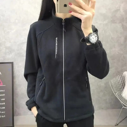 Veste polaire femme manteau d'hiver chaud