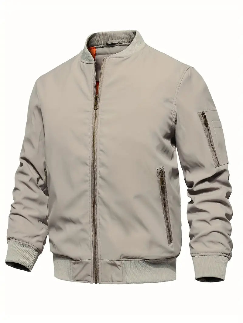 Blouson aviateur homme élégant aspect cuir