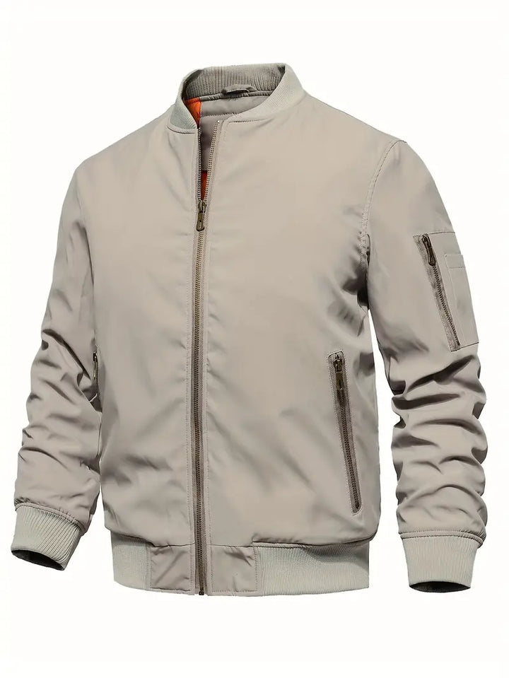Blouson aviateur homme élégant aspect cuir