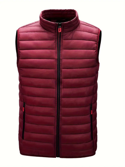 Gilet léger pour homme avec col montant