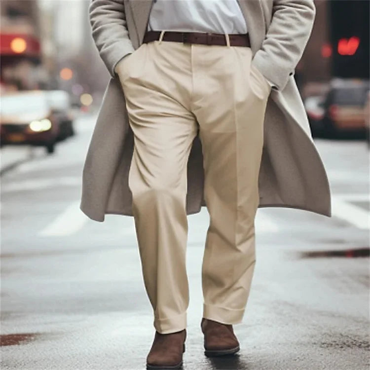 Pantalons Homme Élégants Coupe Slim Moderne