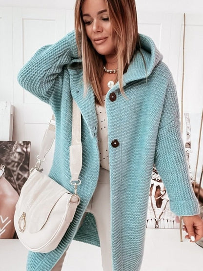 Écharpe femme classique mélange de laine capuche