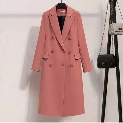 Manteau élégant pour femme, coupe droite moderne