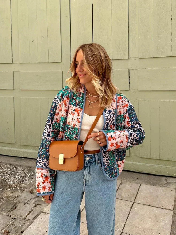 Manteau Moderne à Motifs pour Femme