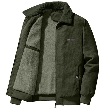 Manteau d'hiver homme Côtes Polaire Isolation Col montant